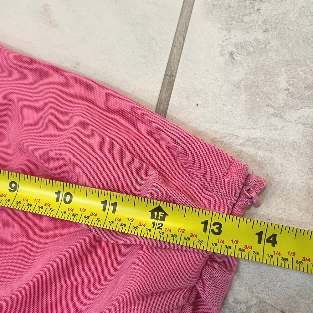 Princess Polly Pink One Shoulder Ruched Mesh Mini Dress Size 6 Bodycon Party - Picture 5 of 7